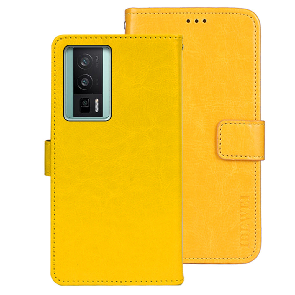 IDEWEI For Xiaomi Poco F5 Pro 5G Redmi K60 Pro 5G K60 5G Full Protection Phone Case PU Leather Stand Crazy Horse Texture Flip Phone Wallet Cover IDEWEI For Xiaomi Poco F5 Pro 5G Redmi K60 Pro 5G K60 5G Full Protection Phone Case PU Leather Stand Crazy Horse Texture Flip Phone Wallet Cover